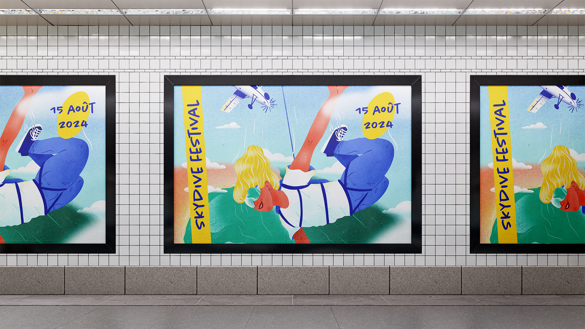 Skydive_affichage metro