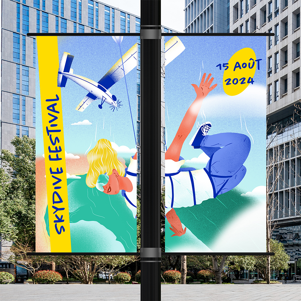 Skydive_affichage rue